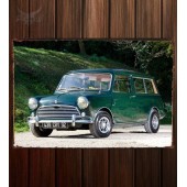 Металлическая табличка Morris Mini Traveller (ADO15)